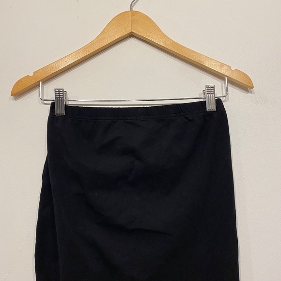 **$5 SALE** H&M Maternity Black Bodycon Midi Skirt Size Small - Picture 2 of 4